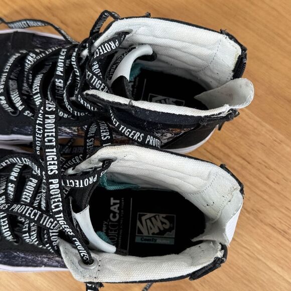 Vans x Discovery Channel Protect Tigers SK8 High Canvas Sneakers Black Kids 1 - Picture 11 of 14